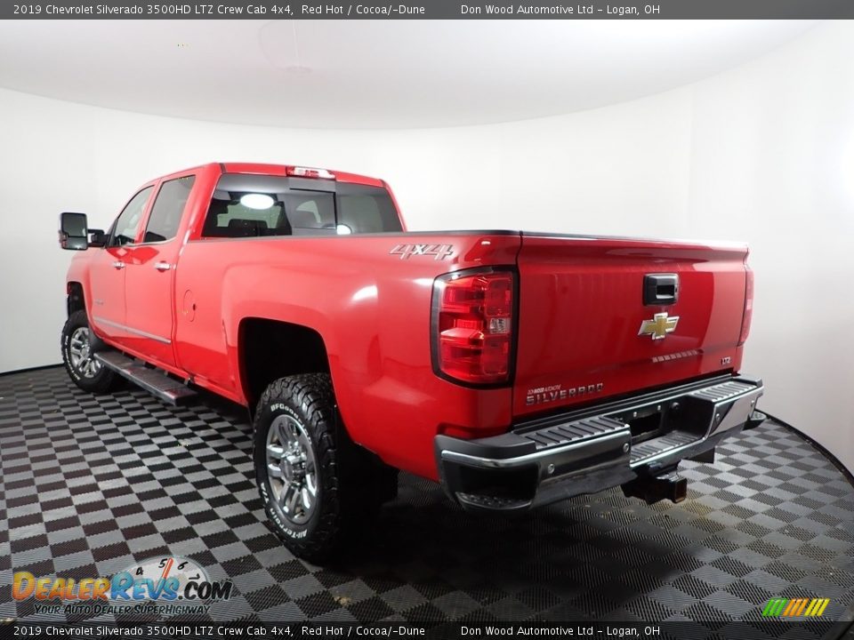 2019 Chevrolet Silverado 3500HD LTZ Crew Cab 4x4 Red Hot / Cocoa/­Dune Photo #9
