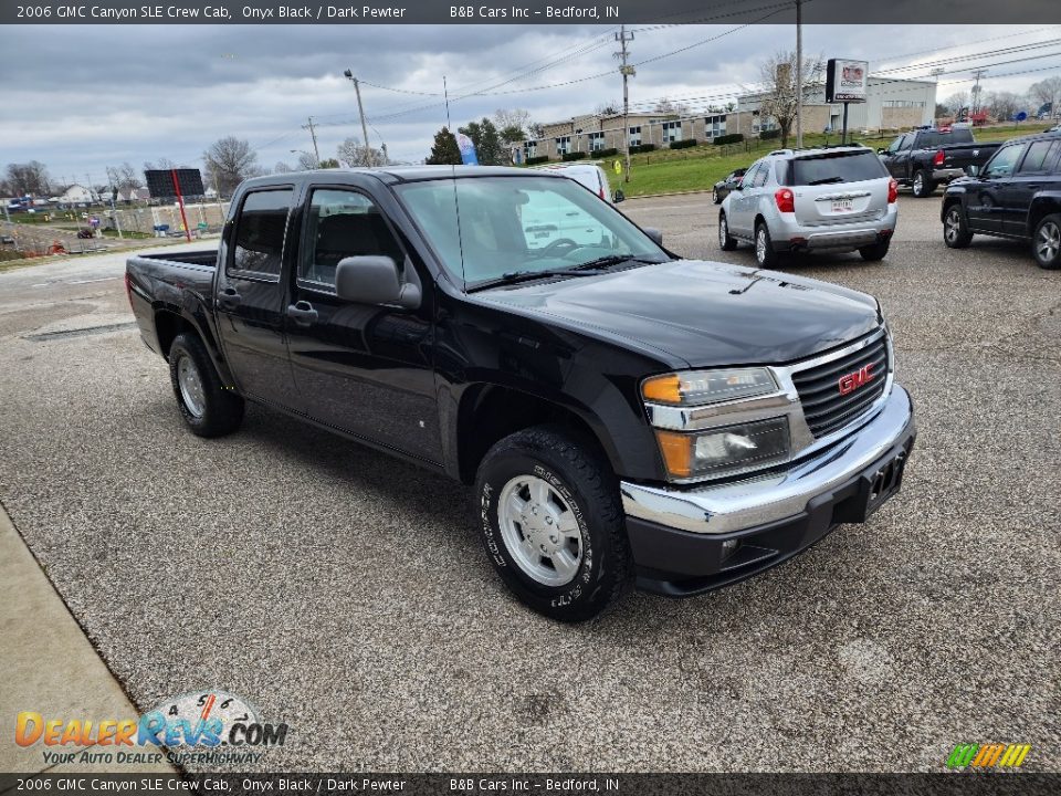 2006 GMC Canyon SLE Crew Cab Onyx Black / Dark Pewter Photo #4