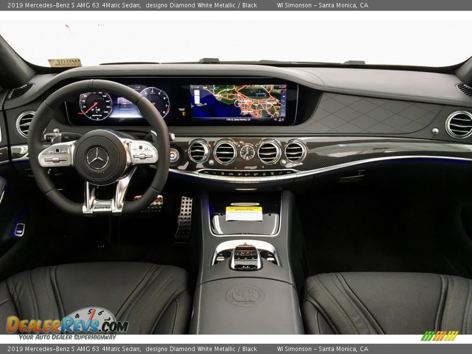 2019 Mercedes-Benz S AMG 63 4Matic Sedan designo Diamond White Metallic / Black Photo #18