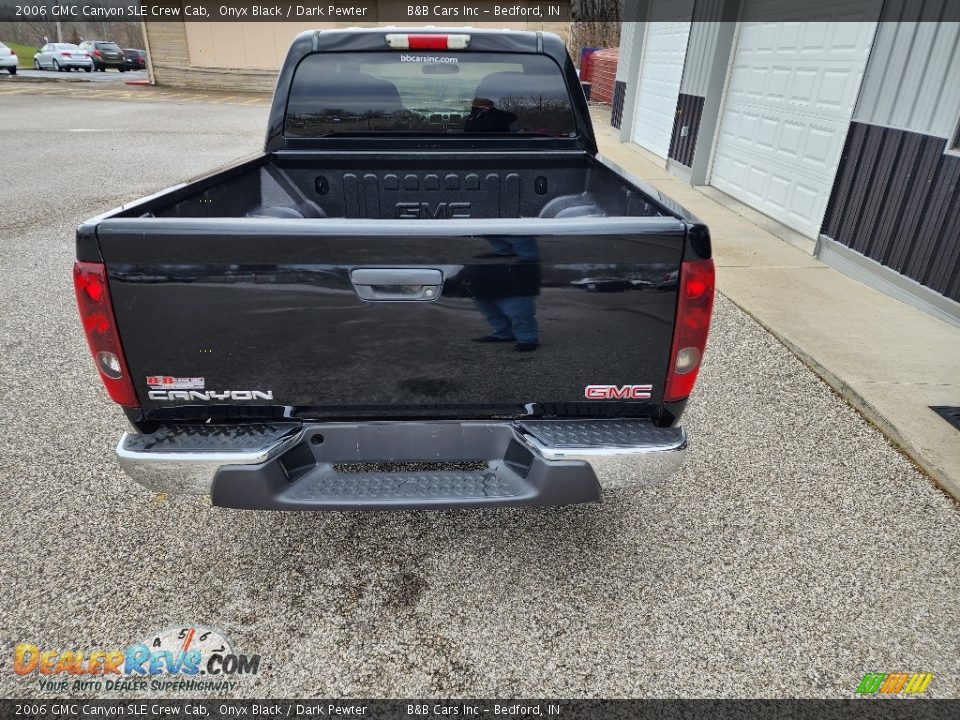 2006 GMC Canyon SLE Crew Cab Onyx Black / Dark Pewter Photo #6