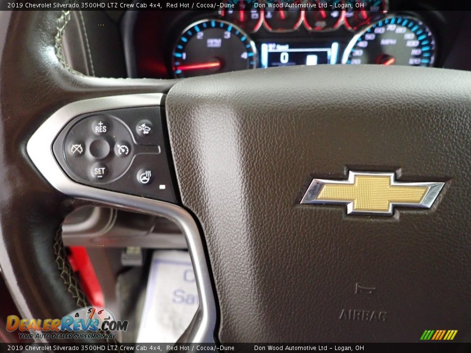 2019 Chevrolet Silverado 3500HD LTZ Crew Cab 4x4 Red Hot / Cocoa/­Dune Photo #18