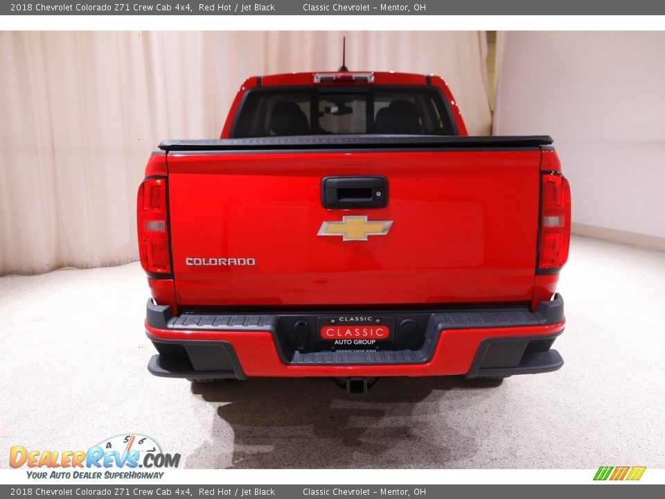 2018 Chevrolet Colorado Z71 Crew Cab 4x4 Red Hot / Jet Black Photo #20