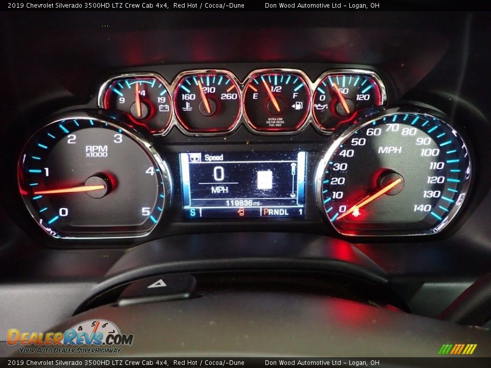 2019 Chevrolet Silverado 3500HD LTZ Crew Cab 4x4 Red Hot / Cocoa/­Dune Photo #20