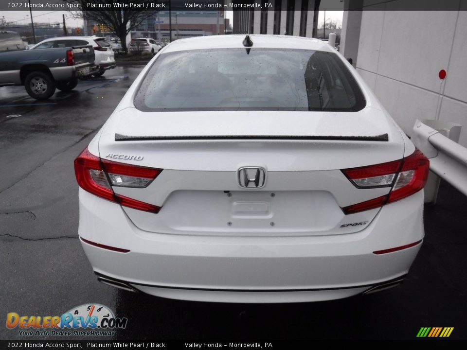 2022 Honda Accord Sport Platinum White Pearl / Black Photo #6