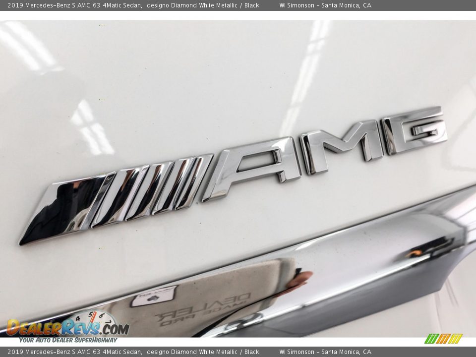 2019 Mercedes-Benz S AMG 63 4Matic Sedan designo Diamond White Metallic / Black Photo #28