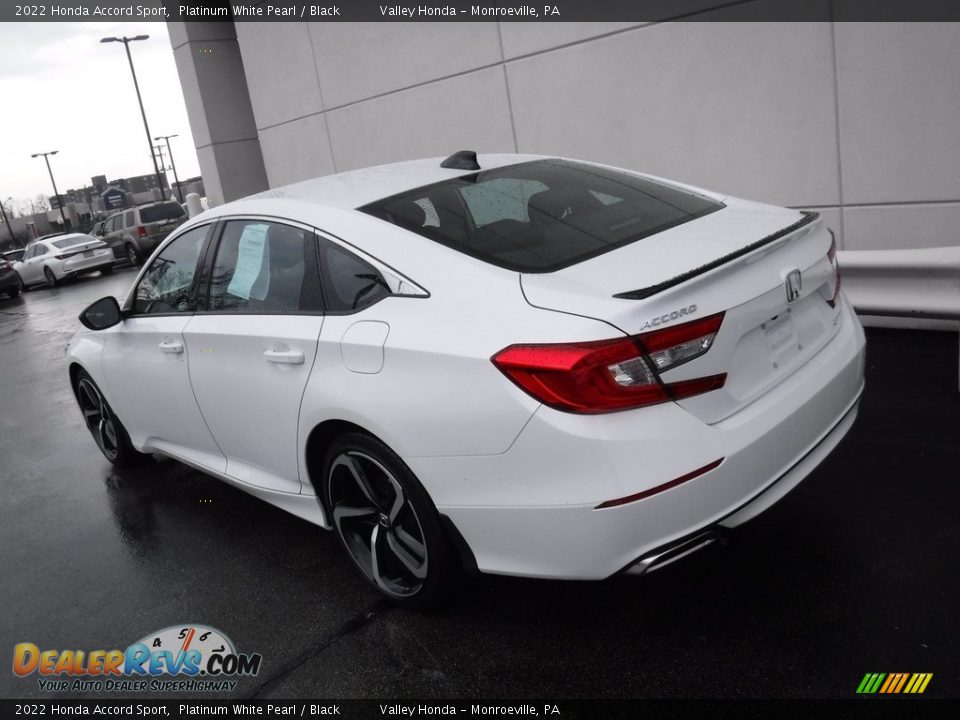 2022 Honda Accord Sport Platinum White Pearl / Black Photo #8