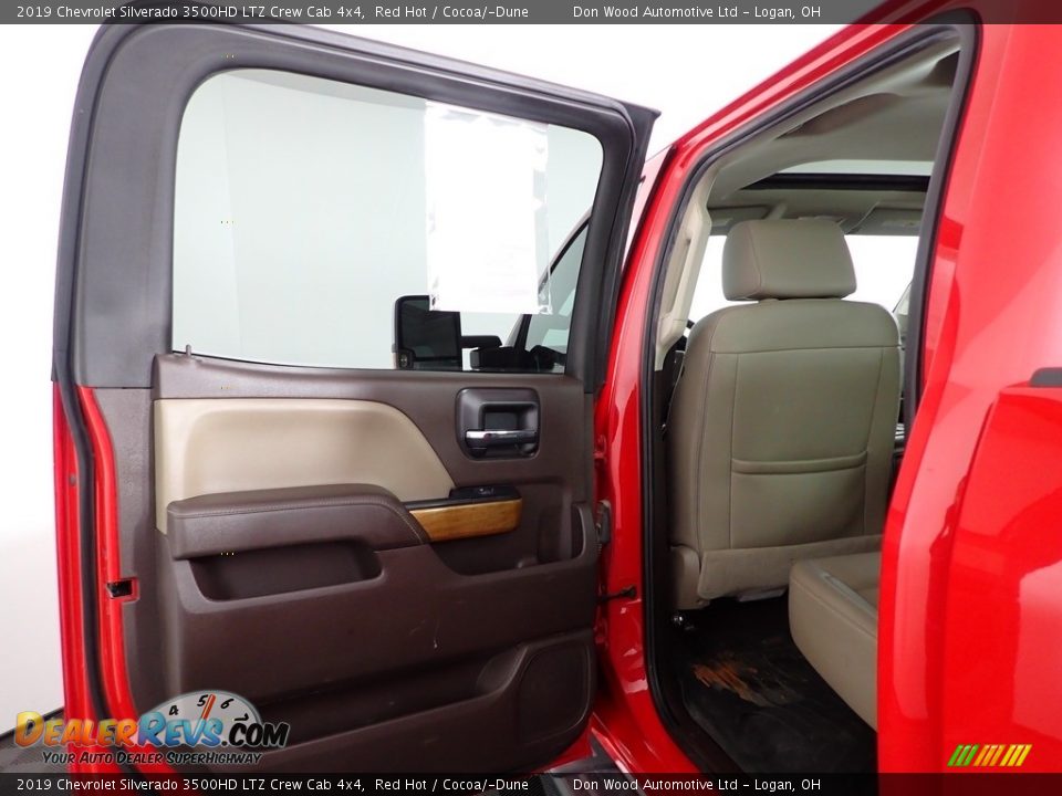 2019 Chevrolet Silverado 3500HD LTZ Crew Cab 4x4 Red Hot / Cocoa/­Dune Photo #25