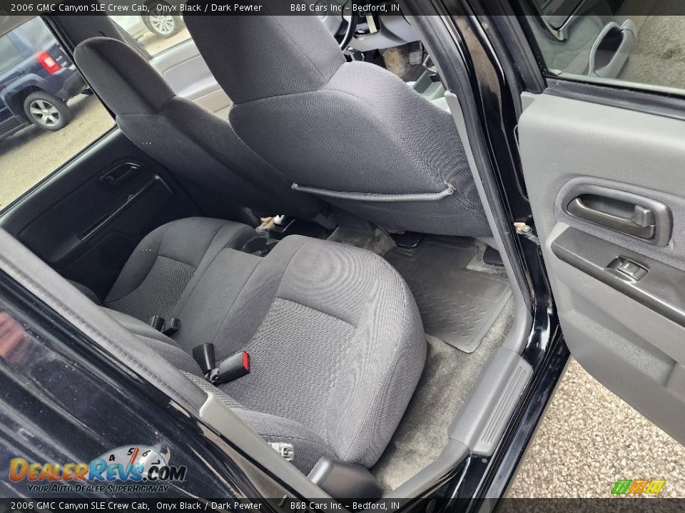 2006 GMC Canyon SLE Crew Cab Onyx Black / Dark Pewter Photo #17