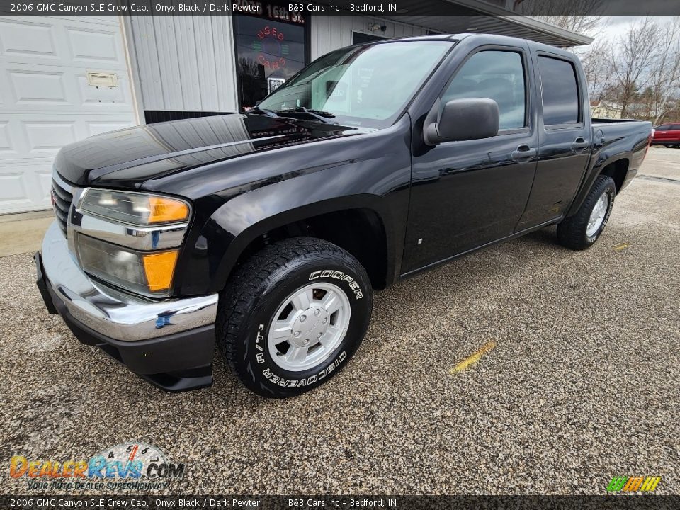 2006 GMC Canyon SLE Crew Cab Onyx Black / Dark Pewter Photo #21