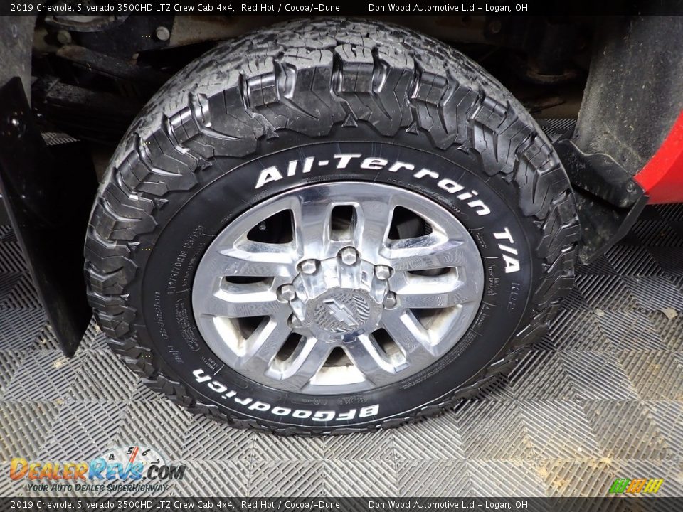 2019 Chevrolet Silverado 3500HD LTZ Crew Cab 4x4 Red Hot / Cocoa/­Dune Photo #33