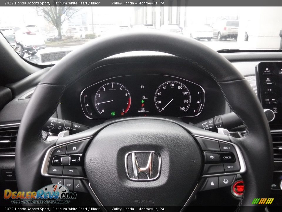 2022 Honda Accord Sport Platinum White Pearl / Black Photo #21