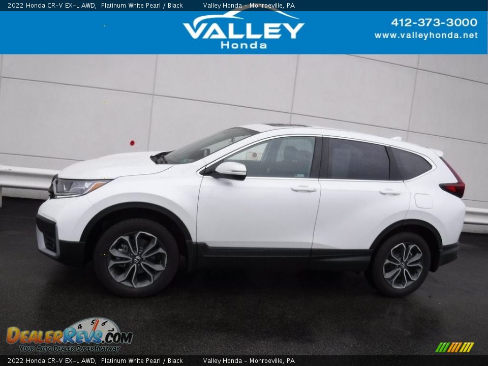 2022 Honda CR-V EX-L AWD Platinum White Pearl / Black Photo #2