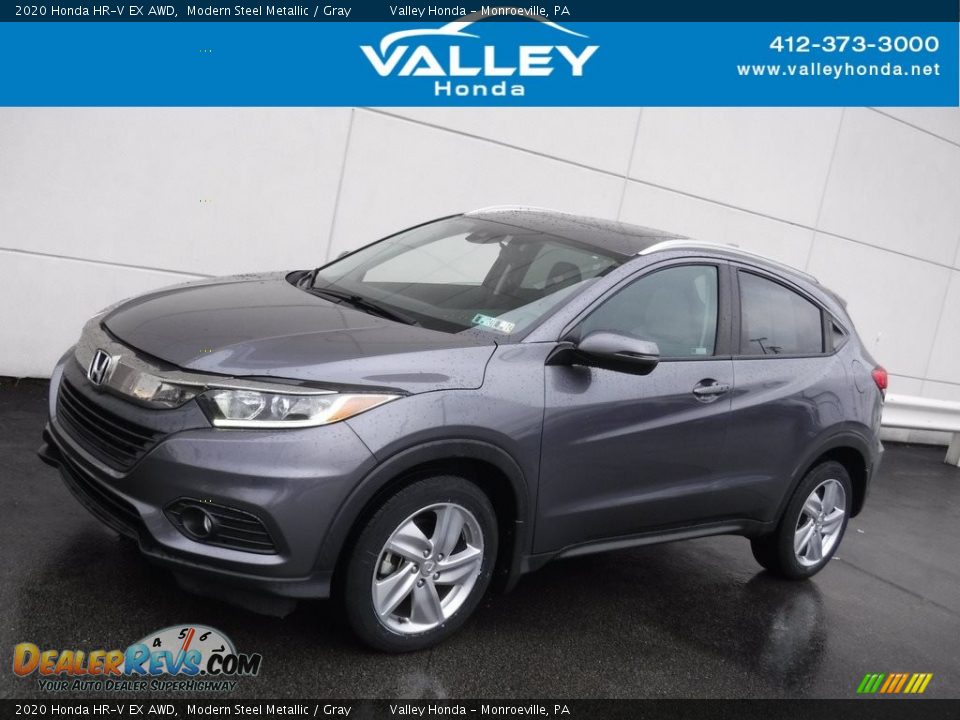 2020 Honda HR-V EX AWD Modern Steel Metallic / Gray Photo #1