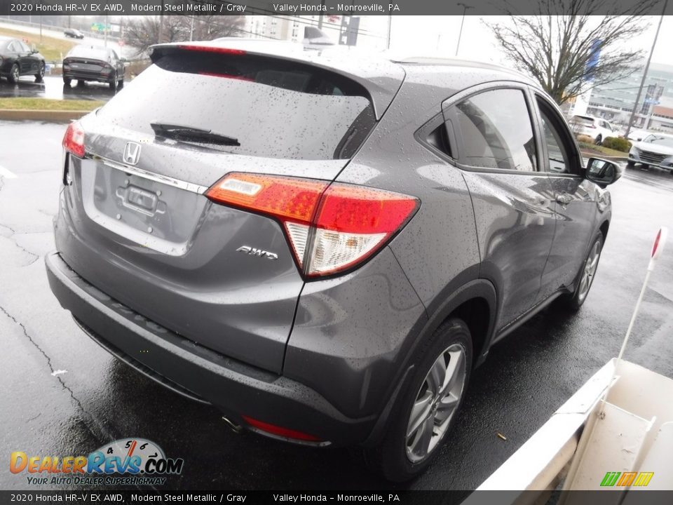 2020 Honda HR-V EX AWD Modern Steel Metallic / Gray Photo #7