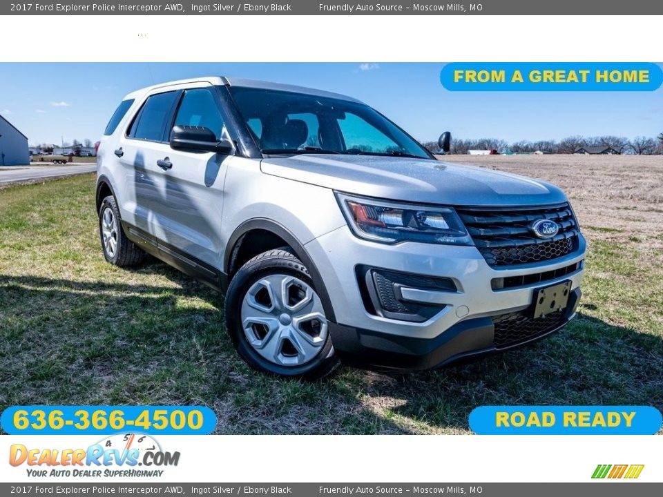 2017 Ford Explorer Police Interceptor AWD Ingot Silver / Ebony Black Photo #1