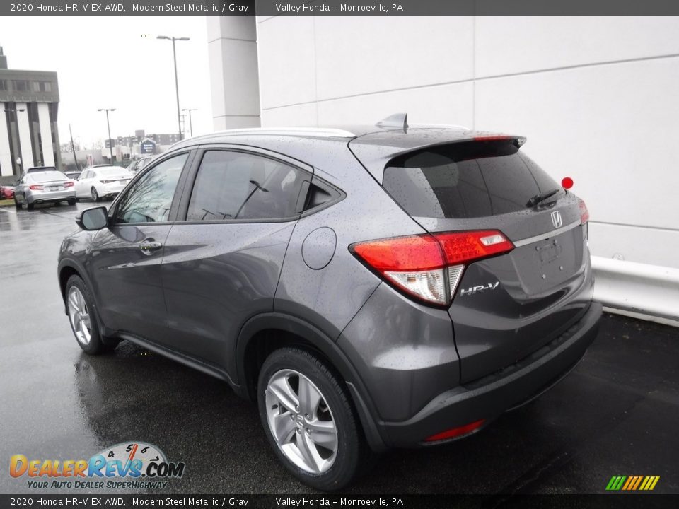 2020 Honda HR-V EX AWD Modern Steel Metallic / Gray Photo #10