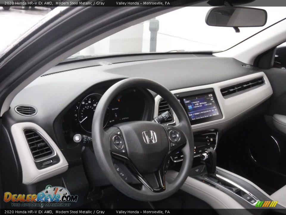2020 Honda HR-V EX AWD Modern Steel Metallic / Gray Photo #12