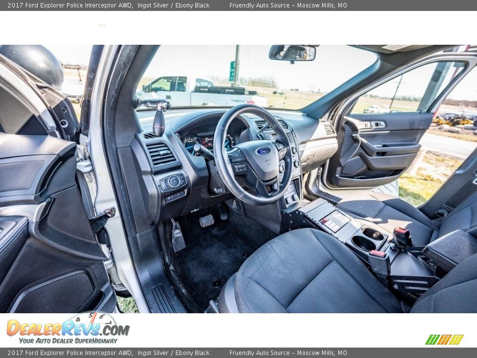 Front Seat of 2017 Ford Explorer Police Interceptor AWD Photo #12