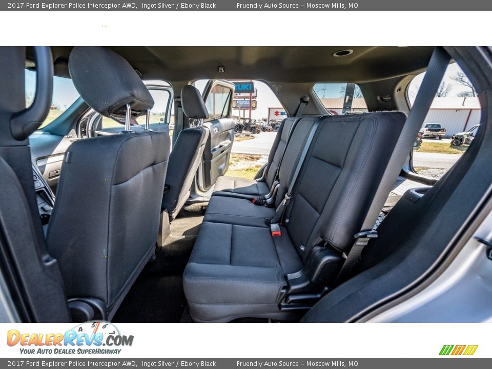 Rear Seat of 2017 Ford Explorer Police Interceptor AWD Photo #13