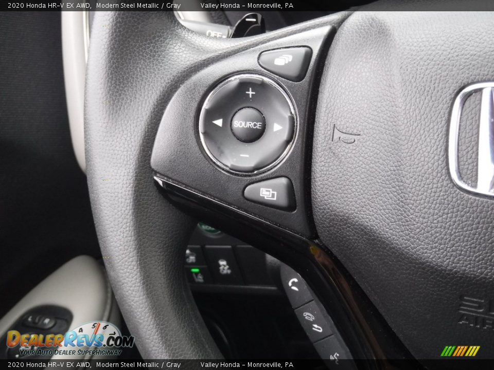2020 Honda HR-V EX AWD Modern Steel Metallic / Gray Photo #25