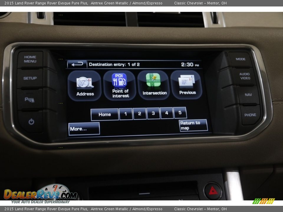 Controls of 2015 Land Rover Range Rover Evoque Pure Plus Photo #13