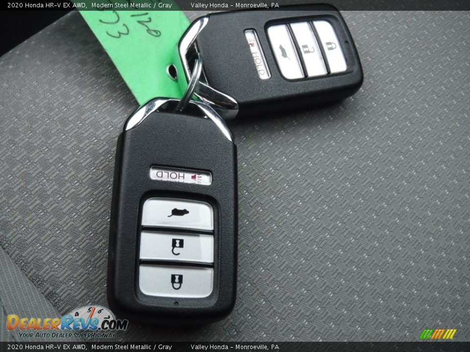 2020 Honda HR-V EX AWD Modern Steel Metallic / Gray Photo #30