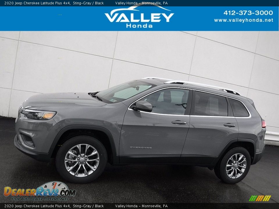 2020 Jeep Cherokee Latitude Plus 4x4 Sting-Gray / Black Photo #2