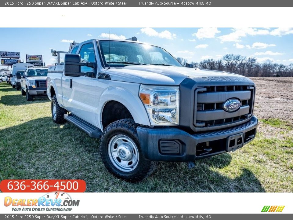 2015 Ford F250 Super Duty XL Super Cab 4x4 Oxford White / Steel Photo #1