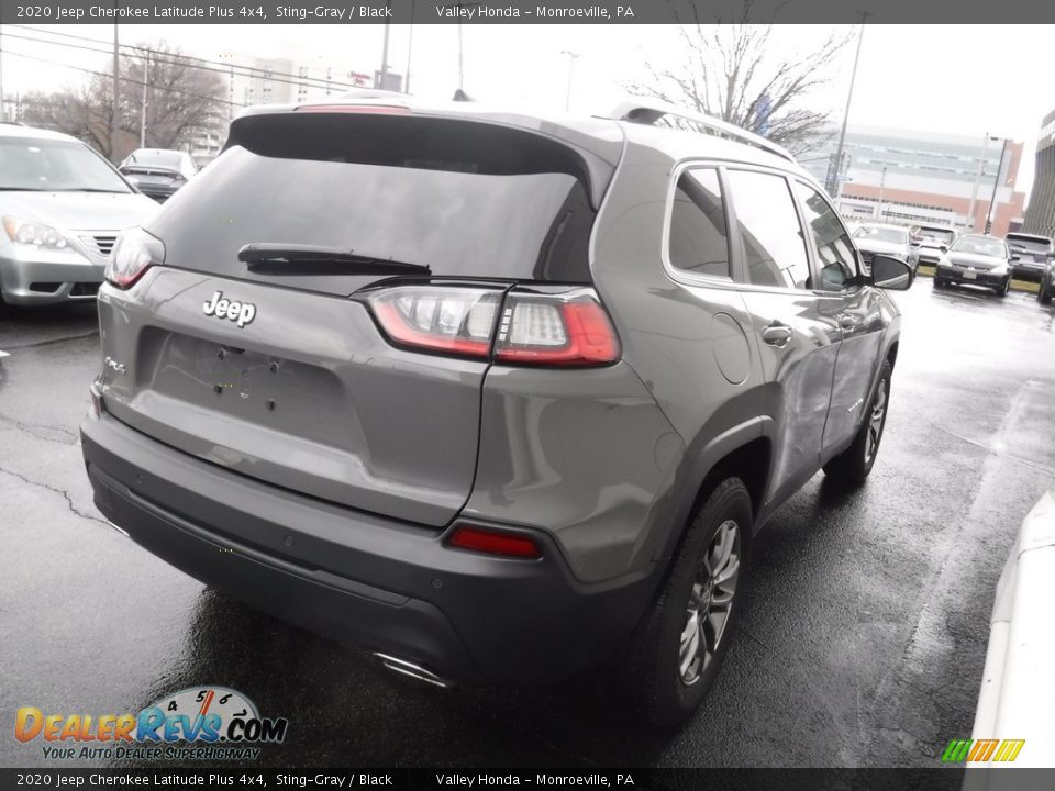 2020 Jeep Cherokee Latitude Plus 4x4 Sting-Gray / Black Photo #7