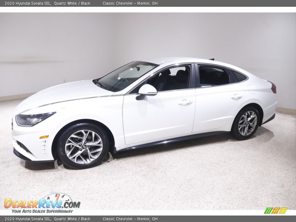 2020 Hyundai Sonata SEL Quartz White / Black Photo #3