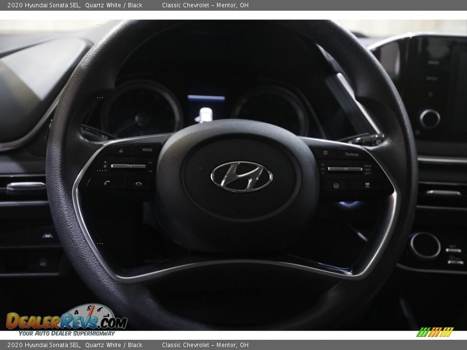 2020 Hyundai Sonata SEL Quartz White / Black Photo #7