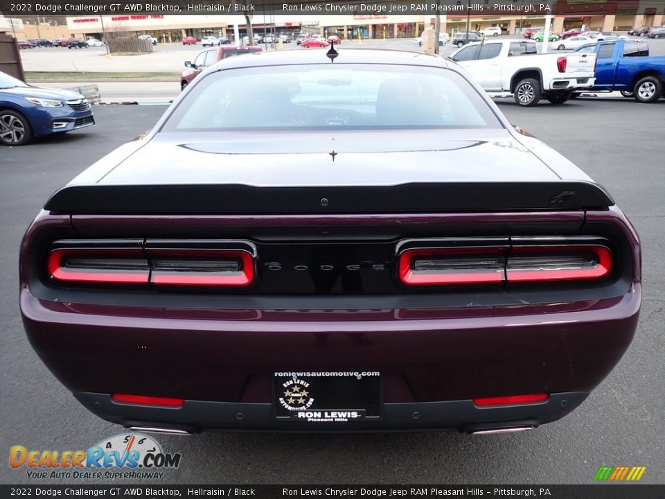 2022 Dodge Challenger GT AWD Blacktop Hellraisin / Black Photo #4