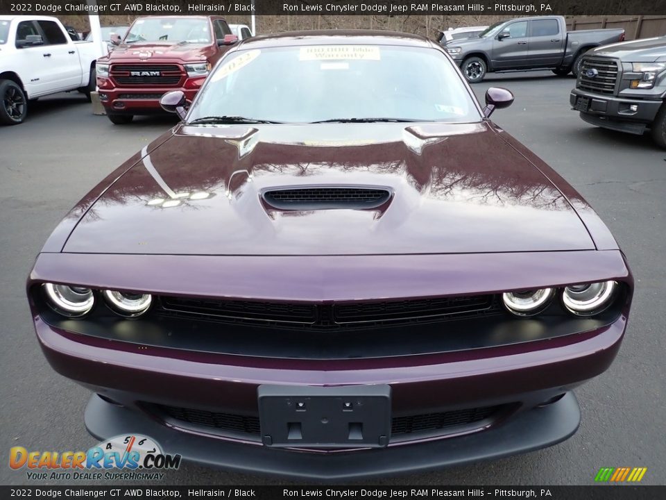 2022 Dodge Challenger GT AWD Blacktop Hellraisin / Black Photo #9