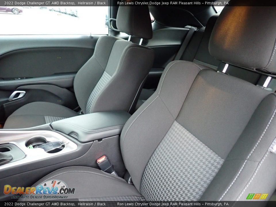 Front Seat of 2022 Dodge Challenger GT AWD Blacktop Photo #11