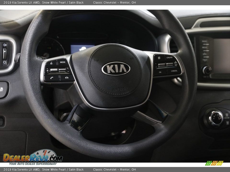 2019 Kia Sorento LX AWD Snow White Pearl / Satin Black Photo #7