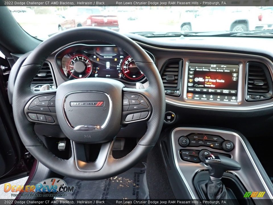 Dashboard of 2022 Dodge Challenger GT AWD Blacktop Photo #13