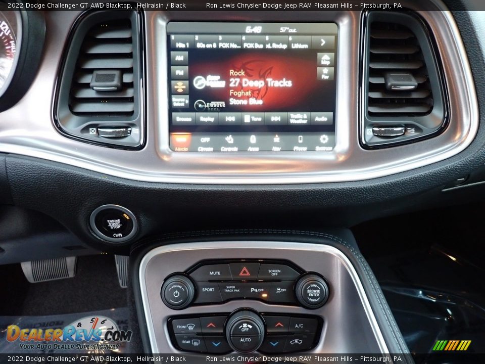 Controls of 2022 Dodge Challenger GT AWD Blacktop Photo #19