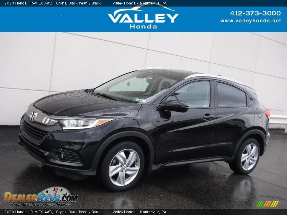 2020 Honda HR-V EX AWD Crystal Black Pearl / Black Photo #1