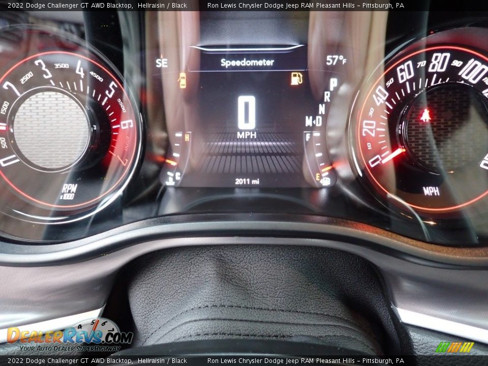 2022 Dodge Challenger GT AWD Blacktop Gauges Photo #20