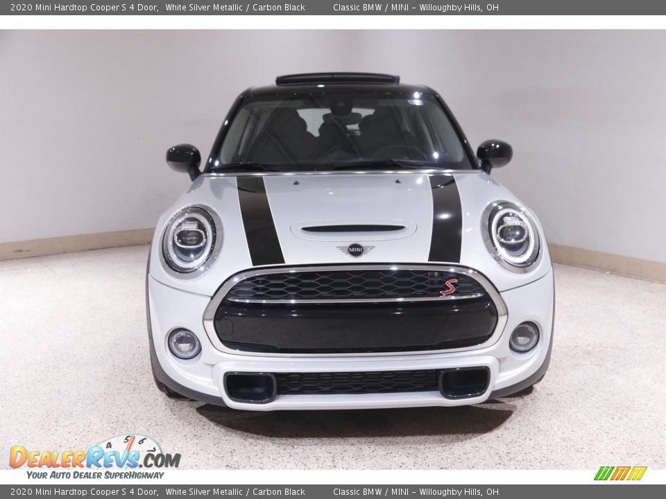 2020 Mini Hardtop Cooper S 4 Door White Silver Metallic / Carbon Black Photo #2