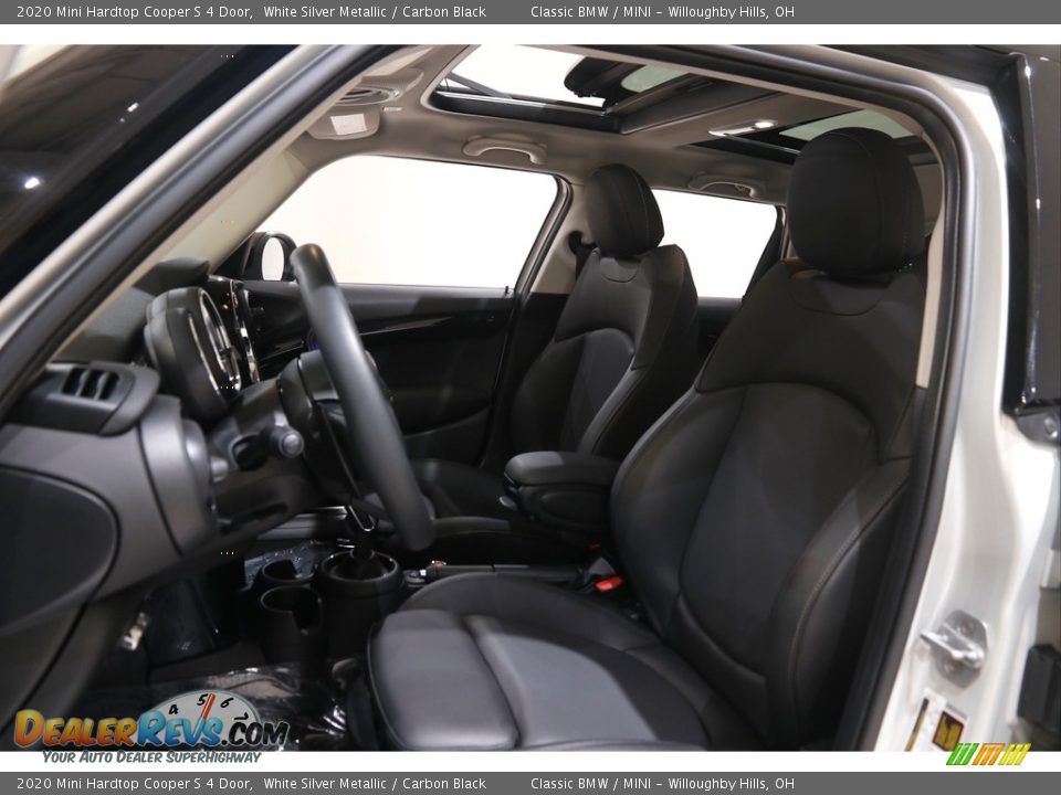 2020 Mini Hardtop Cooper S 4 Door White Silver Metallic / Carbon Black Photo #5