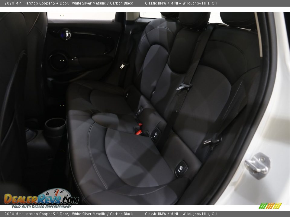 2020 Mini Hardtop Cooper S 4 Door White Silver Metallic / Carbon Black Photo #17