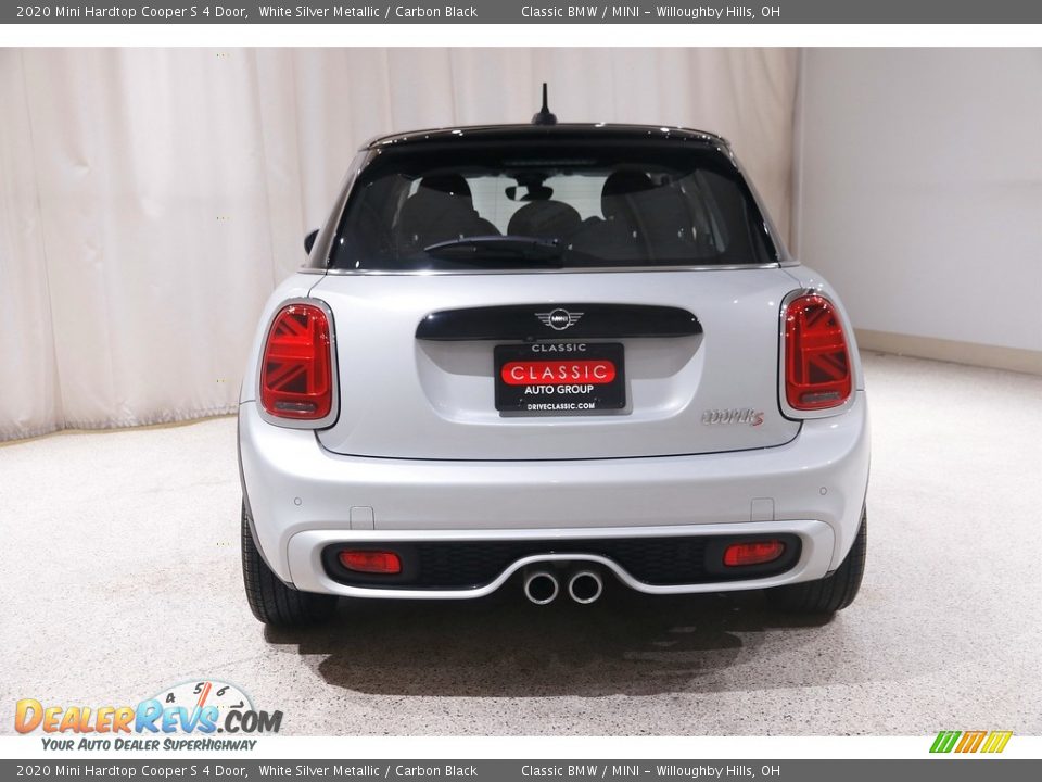 2020 Mini Hardtop Cooper S 4 Door White Silver Metallic / Carbon Black Photo #18