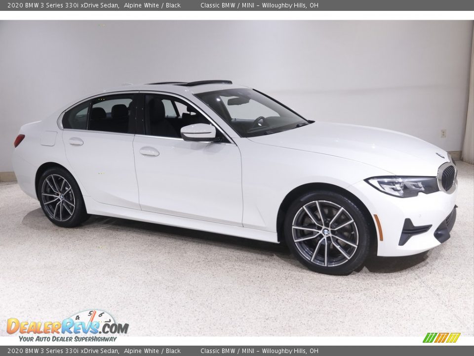 2020 BMW 3 Series 330i xDrive Sedan Alpine White / Black Photo #1