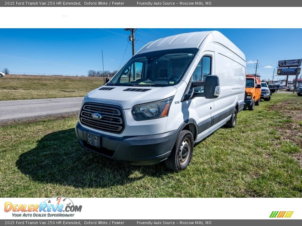 2015 Ford Transit Van 250 HR Extended Oxford White / Pewter Photo #12