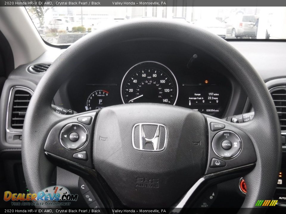 2020 Honda HR-V EX AWD Crystal Black Pearl / Black Photo #25