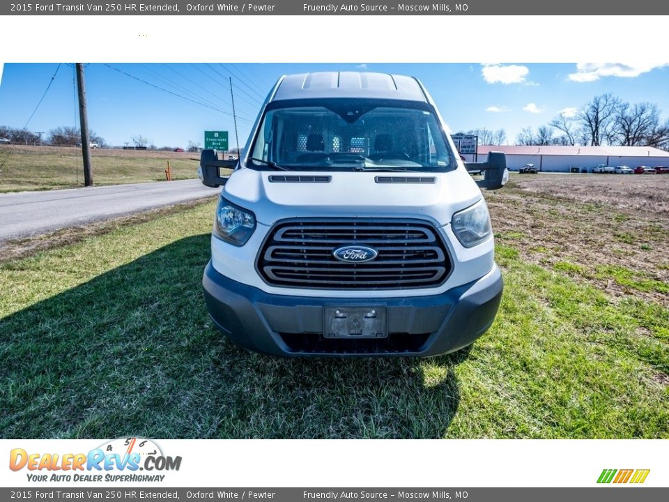 2015 Ford Transit Van 250 HR Extended Oxford White / Pewter Photo #13