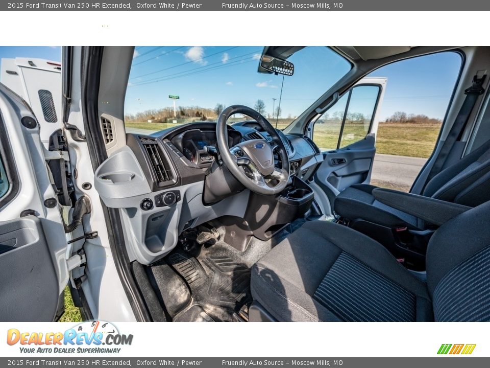 2015 Ford Transit Van 250 HR Extended Oxford White / Pewter Photo #17