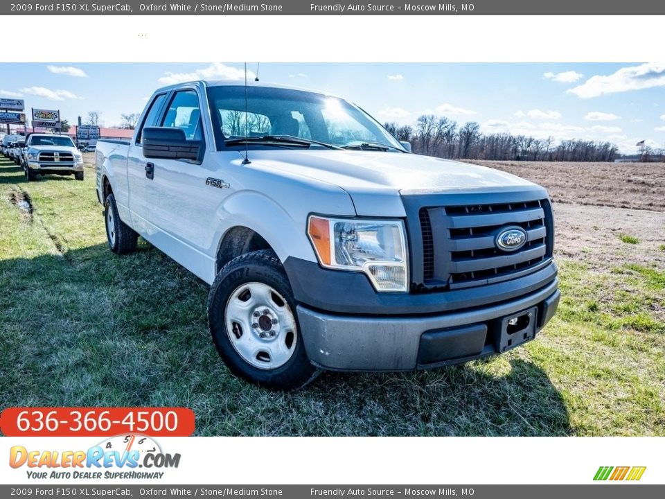 2009 Ford F150 XL SuperCab Oxford White / Stone/Medium Stone Photo #1