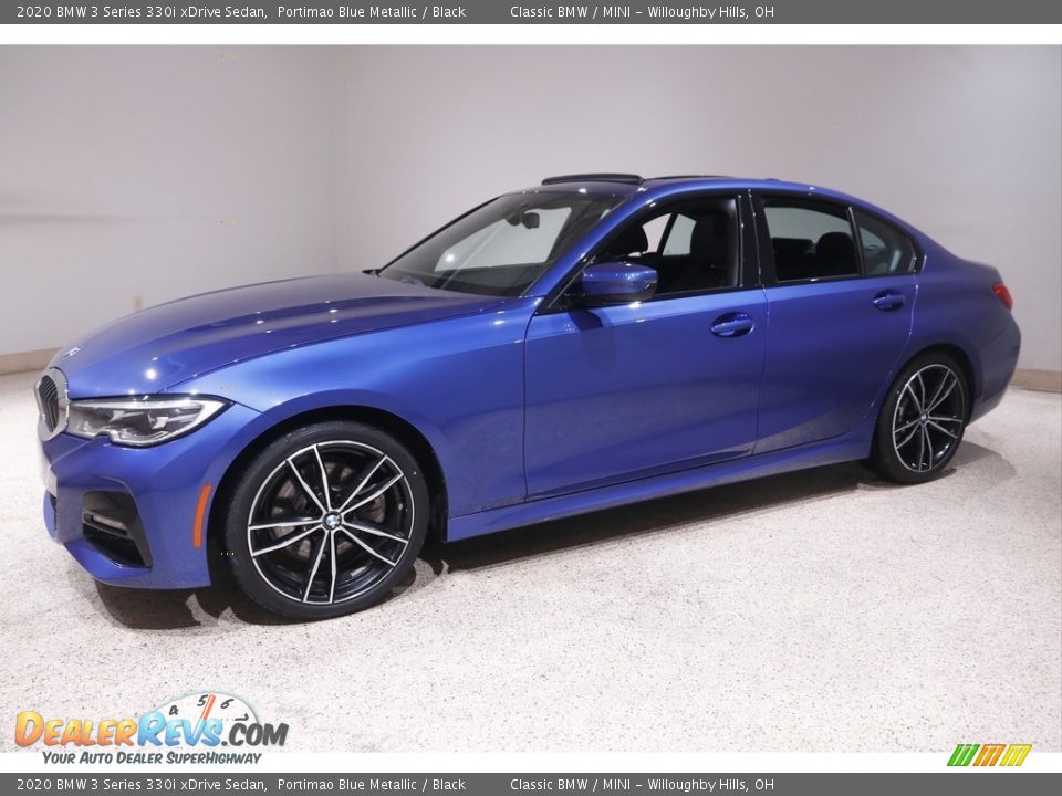 2020 BMW 3 Series 330i xDrive Sedan Portimao Blue Metallic / Black Photo #3